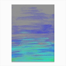 Minimalist Landscape Blue Canvas Print