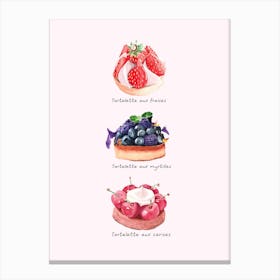 French Pastries 1 Canvas Print