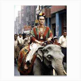 Frida's Elephant Canvas Print