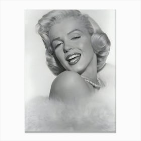 Marilyn Monroe With Bare Shoulder Canvas Print