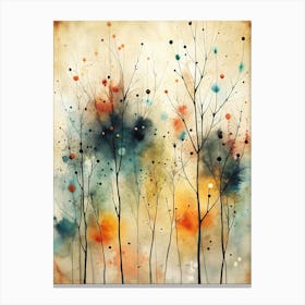 Abstract Tree Painting Canvas Print