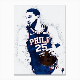 Ben Simmons Philadelphia Sixers Canvas Print