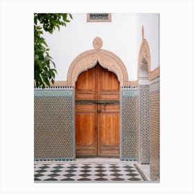 For The Love Of Doors Marrakech Travel Photography Canvas Print