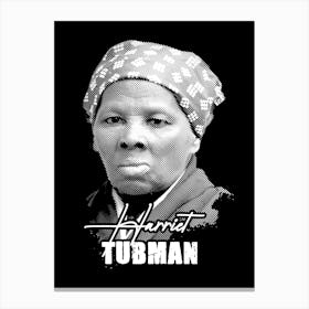 Harriet Tubman Activist Legend in Line Art Stampe su tela