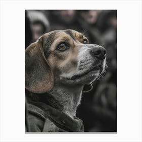 Beagle Dog.Generated AI. Wall Art Print 1 Canvas Print