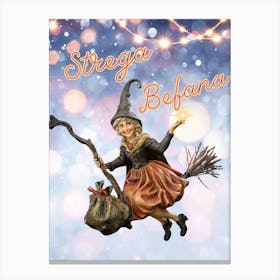 Strega Befana Canvas Print