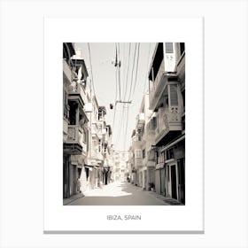 Poster Of Kusadasi, Turkey, Photography In Black And White 4 Canvas Print