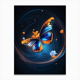 Butterfly Wallpaper 1 Canvas Print