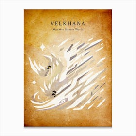 Velkhana Vintage Canvas Print