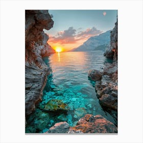 Sunset In Croatia 11 Canvas Print