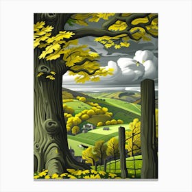 Autumn In The Countryside Canvas Print