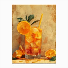 Orange Juice Cocktail 4 Canvas Print