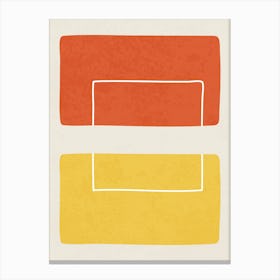 Minimalist Abstract Color Block Design Canvas Print