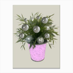 Disco Ball Plant Canvas Print