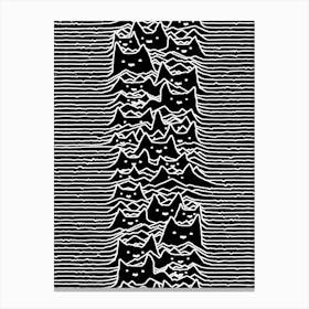 Cats And Waves Joy Division Canvas Print