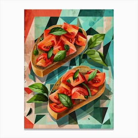 Art Deco Inspired Bruscetta 3 Canvas Print