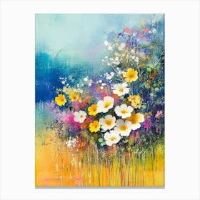 Abstract Floral Watercolor Painting Canvas Print