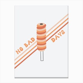 No Bad Days Ice Cream Canvas Print