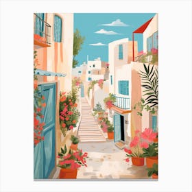 Tunis Tunisia 3 Illustration Canvas Print