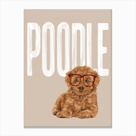Poodle Dog Canvas Print