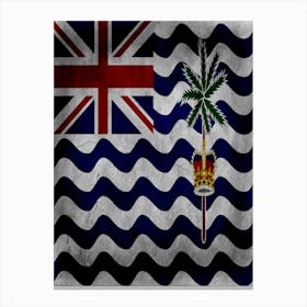 British Indian Ocean Territory Flag Texture Canvas Print