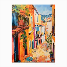 Malaga Spain 3 Fauvist Painting Canvas Print