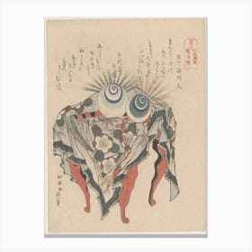 A Comparison Of Genroku Poems And Shells, Katsushika Hokusai 37 Canvas Print