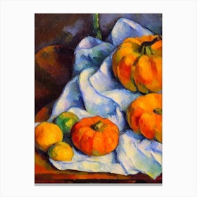 Kabocha Squash Cezanne Style vegetable Canvas Print
