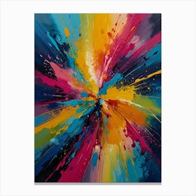 Splatter Painting Canvas Print