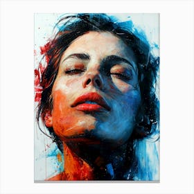 Portrait Of A Woman painting 4 Canvas Print