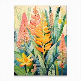 Tropical Plant Painting Snake Plant 2 Canvas Print