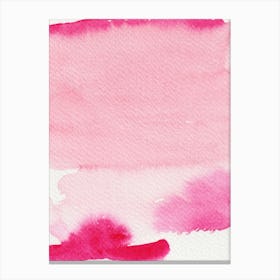 Abstract Watercolor Pink Canvas Print