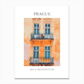 Prague Travel And Architecture Poster 4 Canvas Print