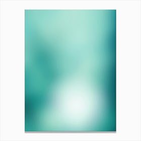 Glacier Green Gradient Canvas Print