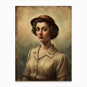 Portrait Of A Woman 1 Canvas Print