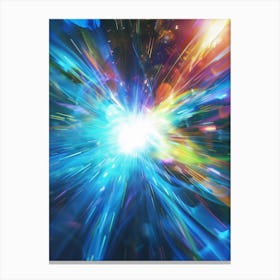 Abstract Rays Of Light Canvas Print