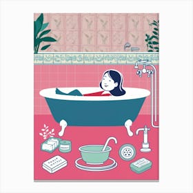 Bathing Woman 2 Canvas Print