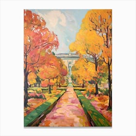 Autumn Gardens Painting Gardens Of The Royal Palace Of Caserta 2 Canvas Print