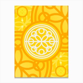 Geometric Glyph in Happy Yellow and Orange n.0011 Canvas Print