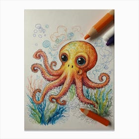 Octopus 65 Canvas Print