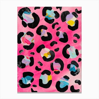 Pink Leopard Canvas Print