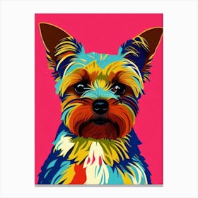 Yorkshire Terrier Andy Warhol Style dog Canvas Print