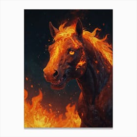 Fire Horse 4 Canvas Print