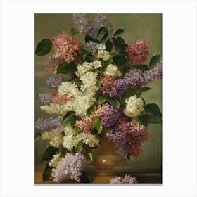Lilac Painting 4 Flower Canvas Print
