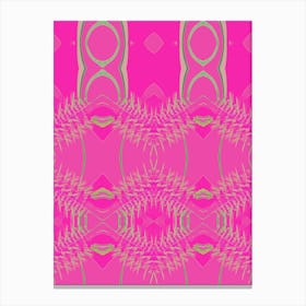 Abstract Pink Fabric Canvas Print