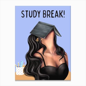 Study Break Canvas Print