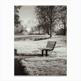 Relaxing Park Bench Canvas Print