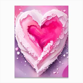 Pink Heart Canvas Print