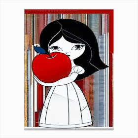 Little Girl Snow White Canvas Print