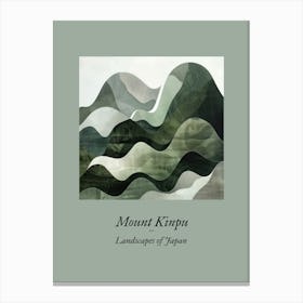 Landscapes Of Japan Mount Kinpu Canvas Print